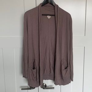 Wilfred Silk Cashmere Open Front Flaubert Sweater